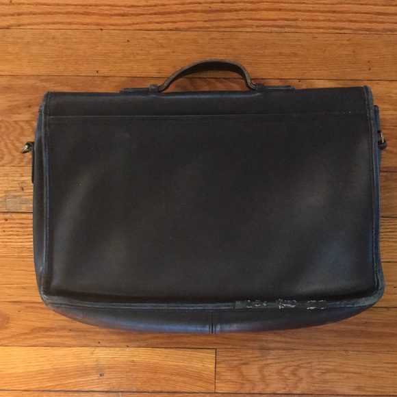 Vintage black leather briefcase - Picture 2 of 6